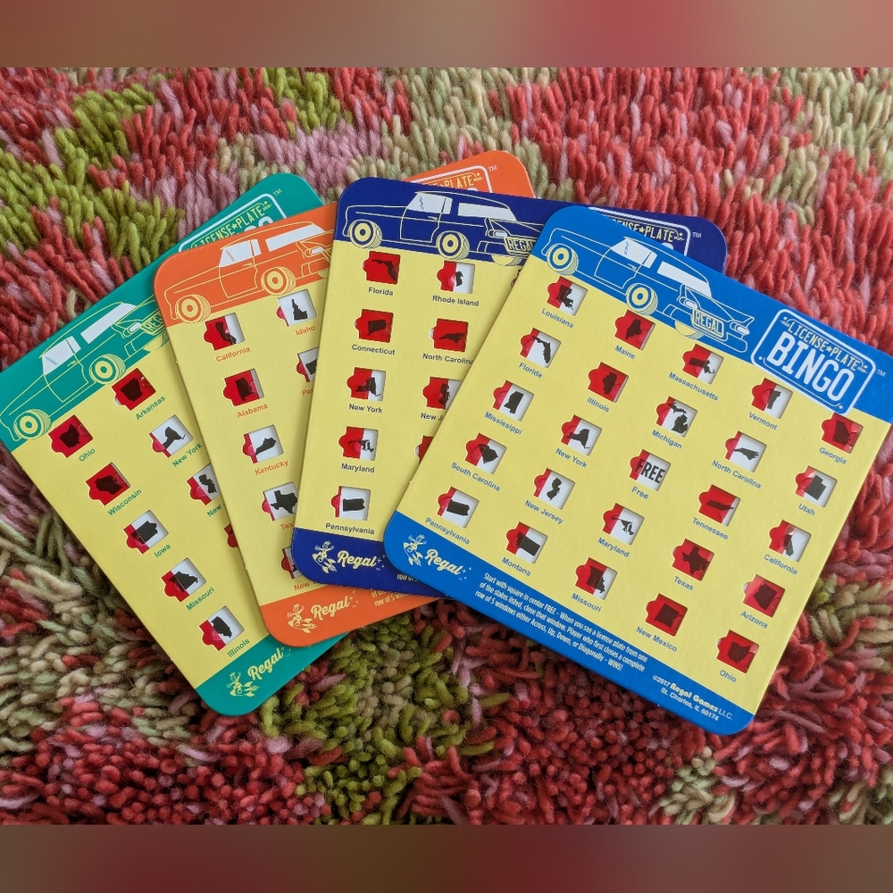 Fun Travel Bingo Game Cards